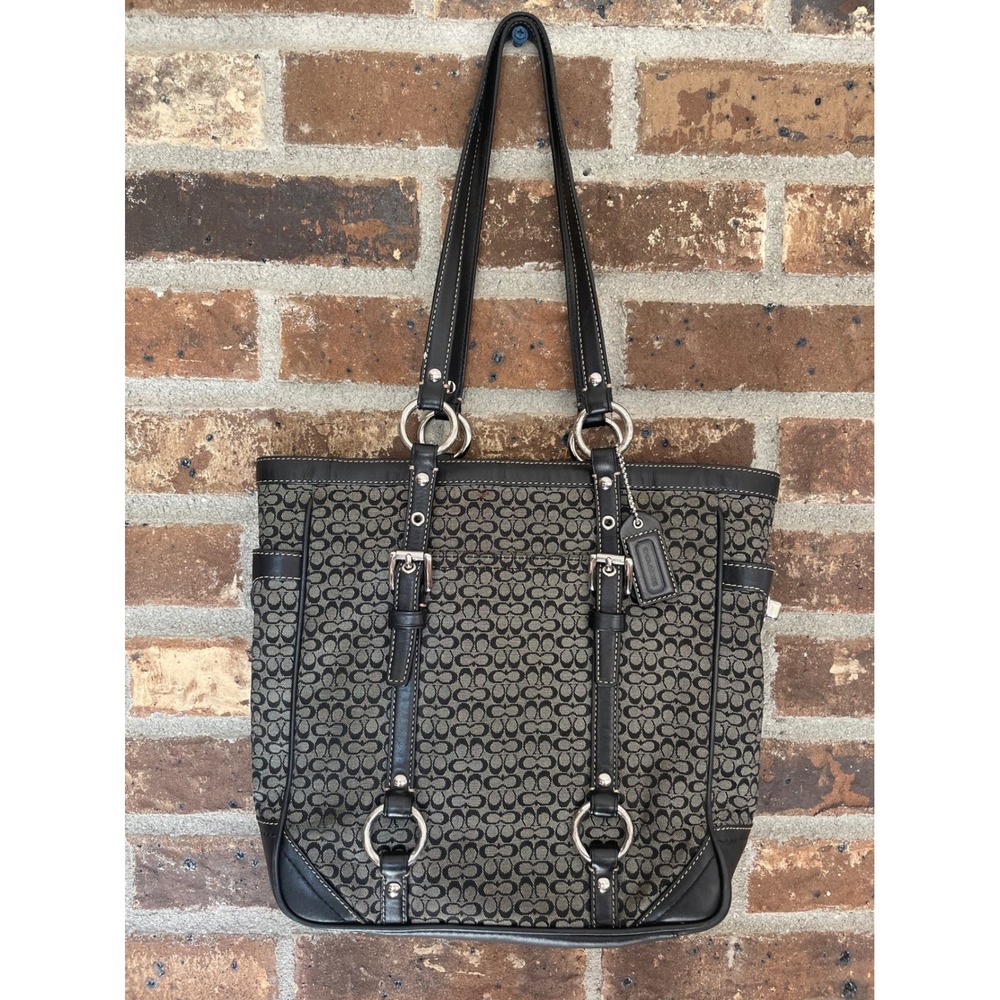Coach Signature Gallery Jacquard Monogram Tote